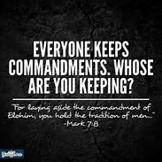 Mark 7 on commandments